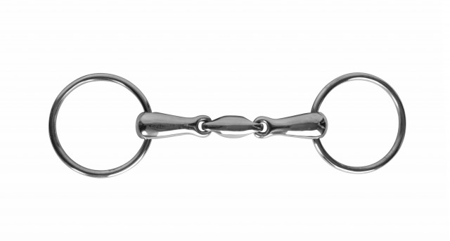 JP Korsteel Stainless Steel Oval Link Loose Ring Snaffle Bit