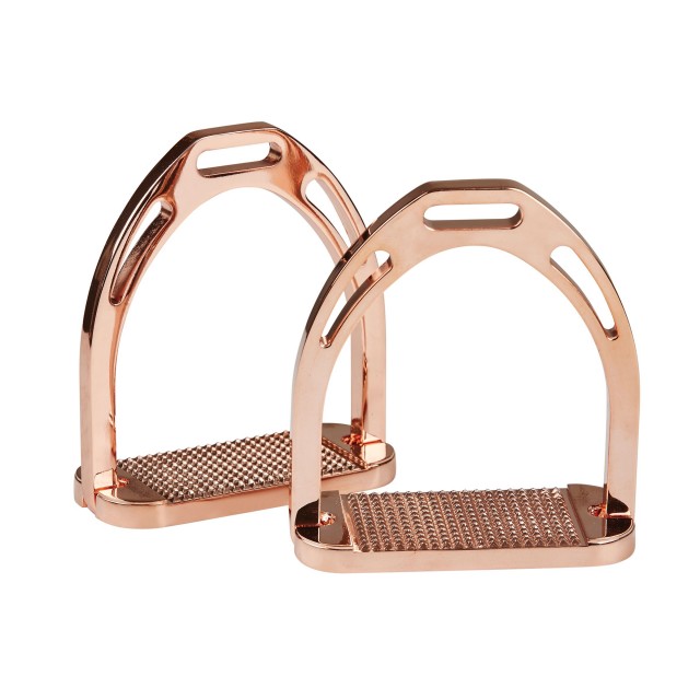 Korsteel Aluminium Stirrups (Rose Gold)