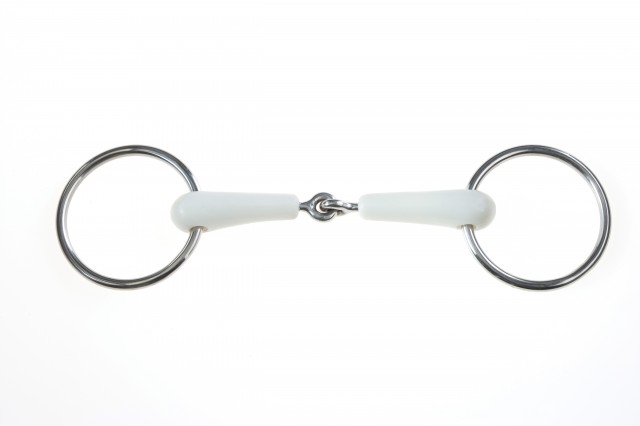 Korsteel Flexi Loose Ring Snaffle Bit (Ivory)