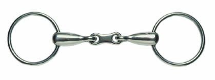Korsteel Stainless Steel Thick Mouth French Link Loose Ring Snaffle Bit