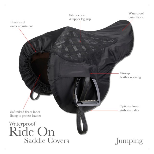 LeMieux ProKit Ride On GP Saddle Cover (Black) Old Dairy Saddlery