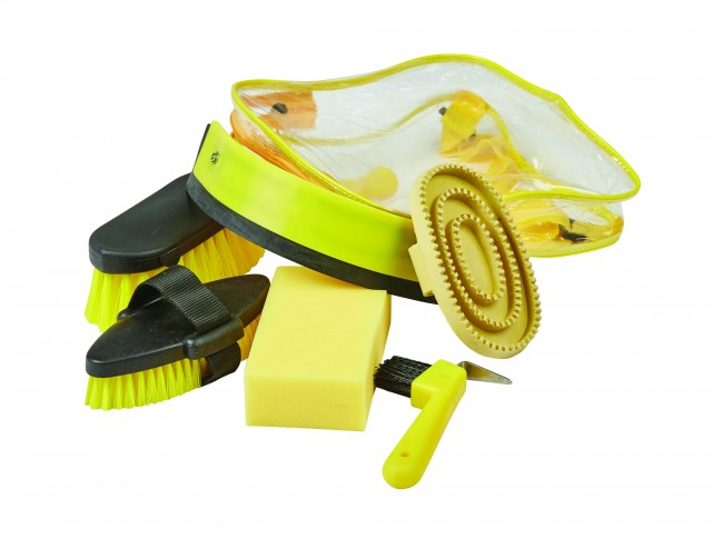 Roma Backpack 7 Piece Grooming Kit (Yellow)