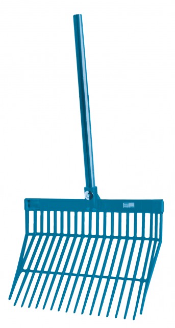 Roma Brights Revolutionary Stable Rake With Handle (Aqua)