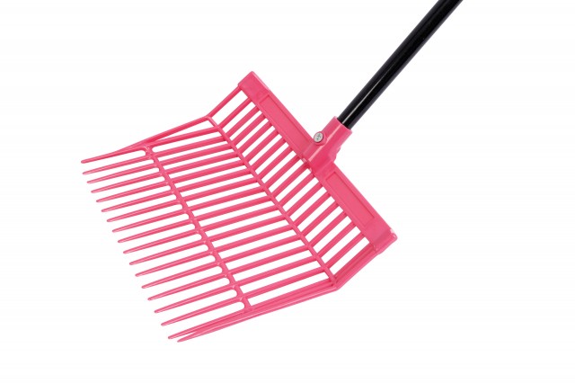 Roma Brights Revolutionary Stable Rake With Handle (Hot Pink)