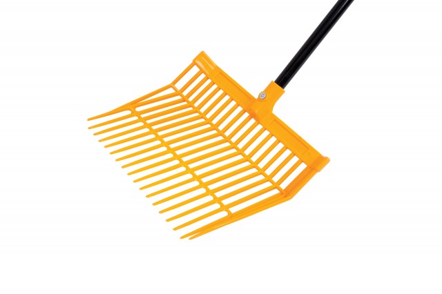 Roma Brights Revolutionary Stable Rake With Handle (Orange)