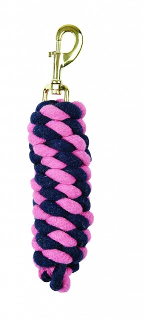 Roma Cotton Brass Snap Lead (Pink/Navy)