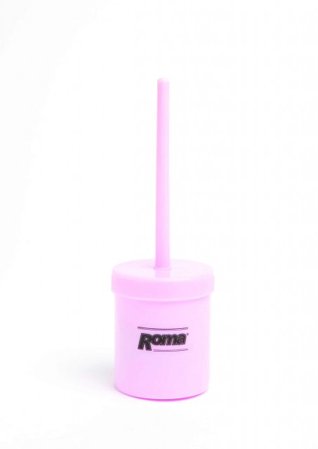 Roma Hoof Oil Brush With Bottle (Pink)