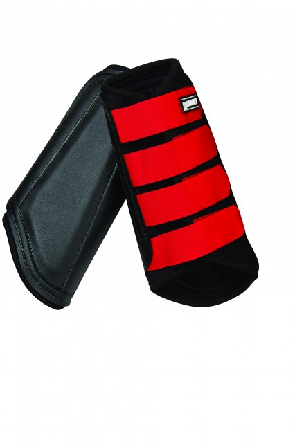 Roma Neoprene Brushing Boots (Black/Bright Red)