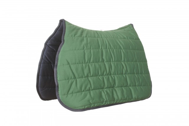 Roma Reversible Softie All Purpose Saddle Pad (Navy/Hunter Green)