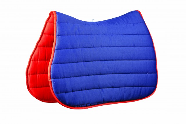 Roma Reversible Softie All Purpose Saddle Pad (Navy/Red)