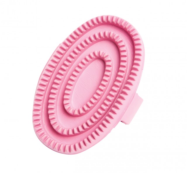 Roma Rubber Curry Comb (Pink Small)