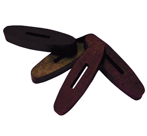 Roma Rubber Diamond Rein Stops (Brown)