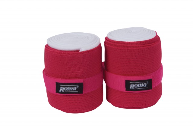 Roma Support Bandages 2 Pack (Fuchsia)