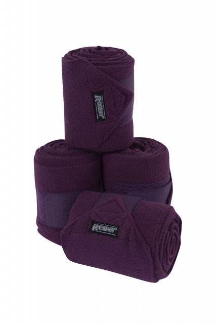 Roma Thick Polo Bandages 4 Pack (Purple)