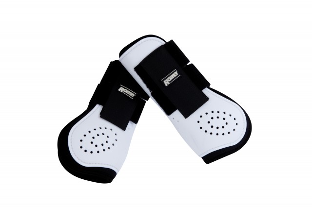 Roma Open Front Vent Boots (White)
