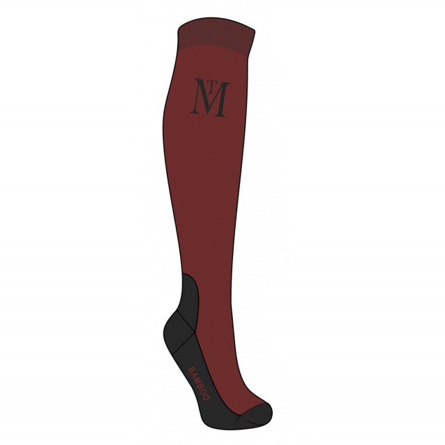 Mark Todd Competition Socks (Burgundy/Black)