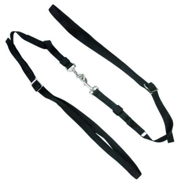 Kincade Elastic Nylon Side Reins (Black)