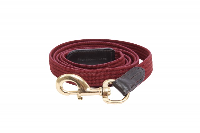 Kincade Leather Web Lead (Burgundy/Brown)