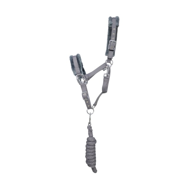 Hy Sport Active Head Collar & Lead Rope (Pencil Point Grey)
