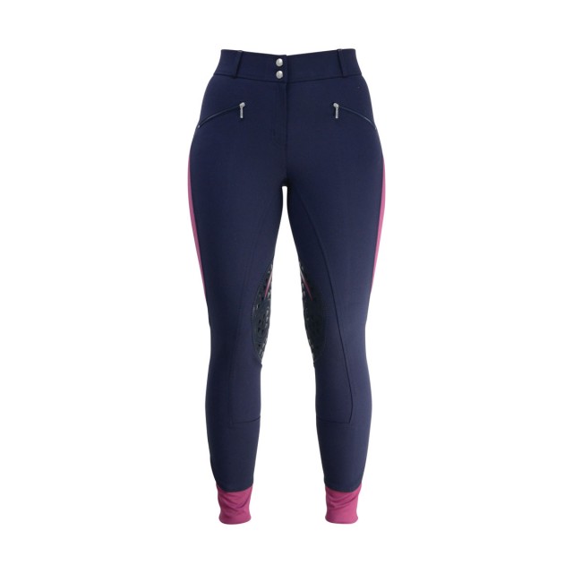 Hy Performance Sport Active Ladies Breeches (Navy/Port Royal)