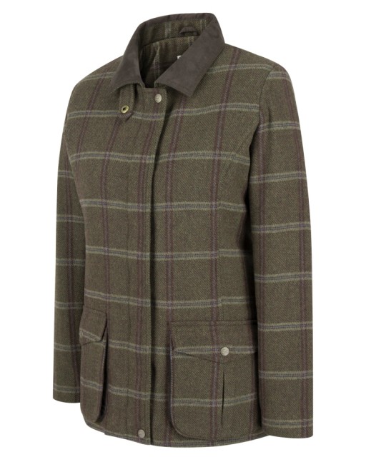 Hoggs of Fife Ladies Musselburgh Tweed Field Coat (Bracken Tweed)