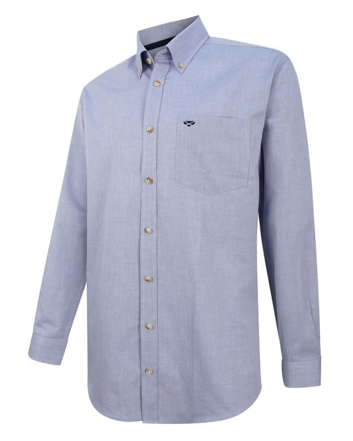 Hoggs of Fife Men's Dunedin Oxford Shirt (Blue)