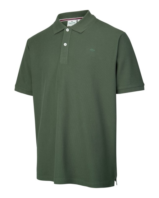 Hoggs of Fife Men's Largs Cotton Polo Shirt (Bottle Green)