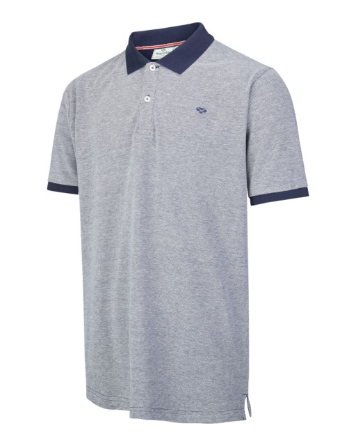 Hoggs of Fife Men's Largs Cotton Polo Shirt (Grey Marl)