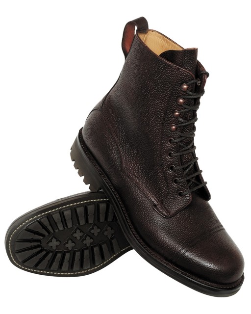 Hoggs of Fife Men's Rannoch Veldtschoen Lace Boots (Dark Brown)