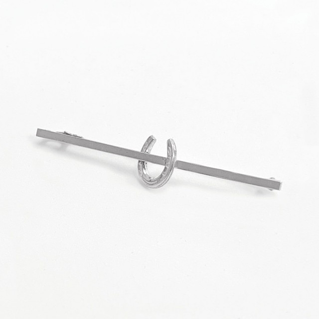 Equetech Horseshoe Stock Pin (Silver)