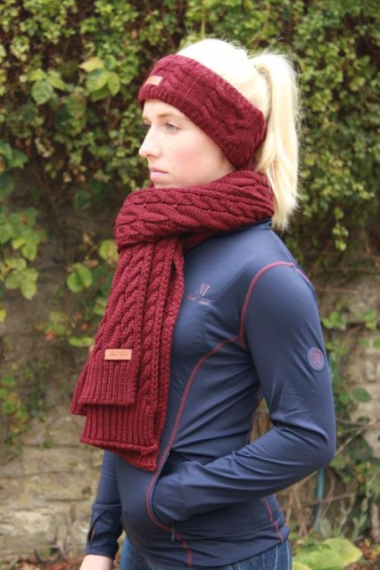 Mark Todd Knitted Headband (Burgundy)