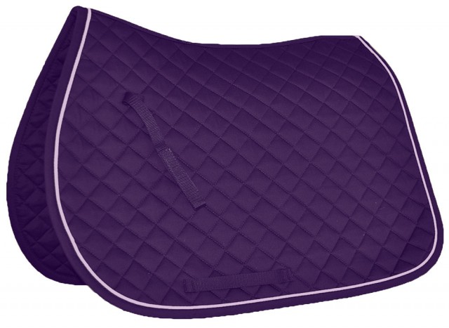 Mark Todd Piped Saddlepad (Purple/Lilac)