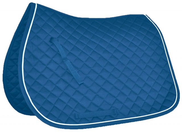 Mark Todd Piped Saddlepad (Royal Blue/White)