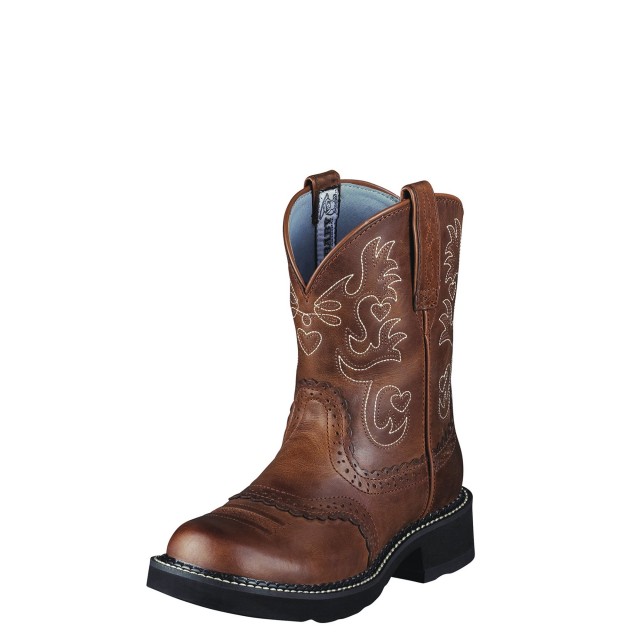 Ariat Sample Women s Fatbaby Saddle Western Boot Russet R Old Dairy Saddlery