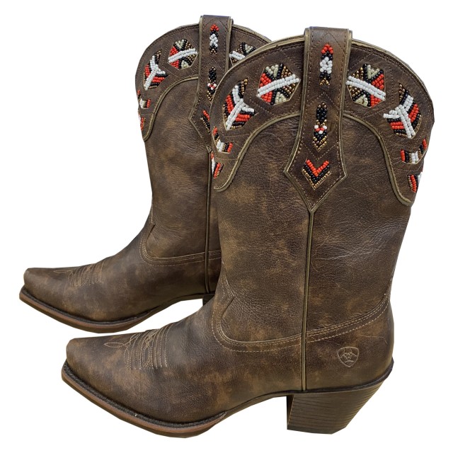 Ariat Sample Women s Frontera Boots Brown Crunch Size 4 Old