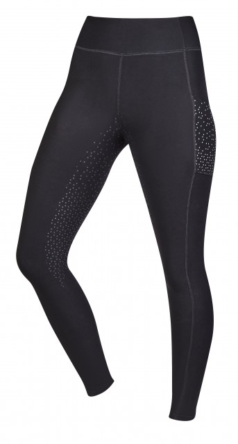 Dublin Ladies Reflective Compression High Rise Tights (Black)