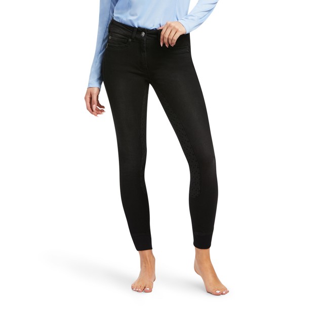 Ariat Women's Halo B Denim Full Seat Breeches (Black Rinse)