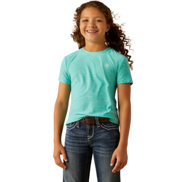 Ariat Youth's Laguna Short Sleeve T-Shirt (Blue Turquoise)