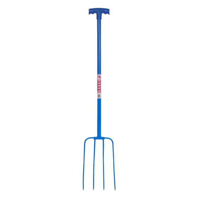Red Gorilla Tubular Manure Fork 4 Prong T-Grip