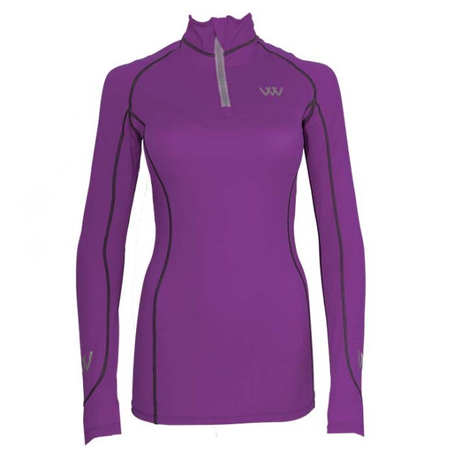 *OUTLET* Woof Wear Ladies Performance Riding Shirt (Damson)