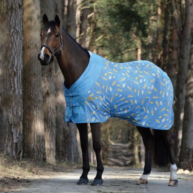 Weatherbeeta Fleece Cooler Standard Neck (Seahorse Print)