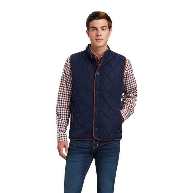 Ariat Mens Woodside Vest (Navy)