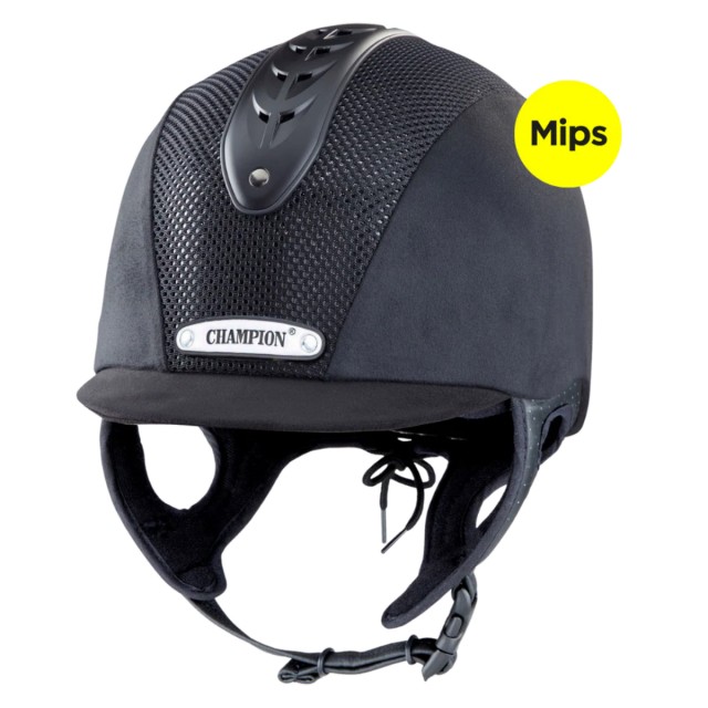 Champion Revolve Junior X-Air Nova Riding Hat with MIPs (Black)
