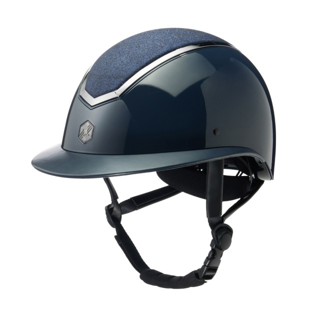 EQx Kylo Riding Helmet Wide Peak (Navy GlossPewter)