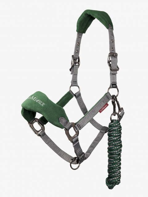 LeMieux Vogue Fleece Headcollar & Leadrope (Hunter Green)