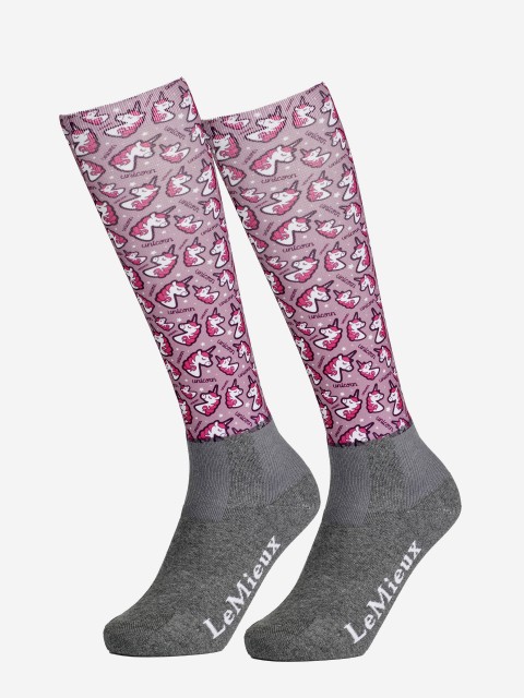 LeMieux Child Footsies Socks (Unicorn Fig)