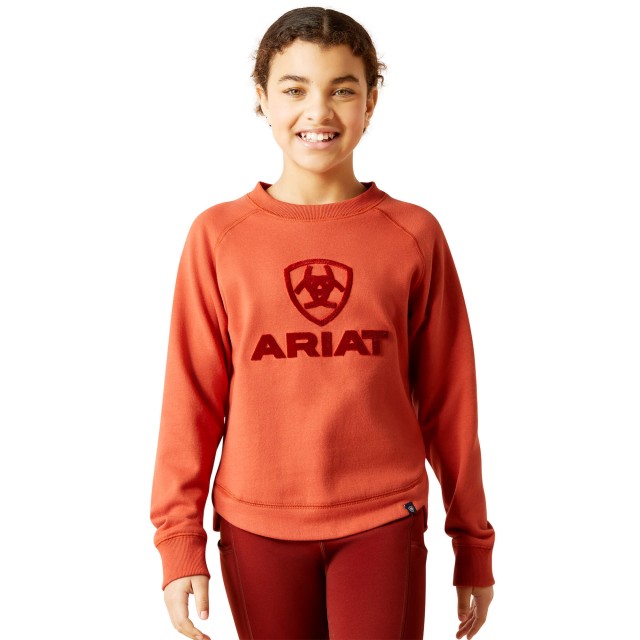 Ariat Benicia Youth Sweatshirt (Burnt Brick)