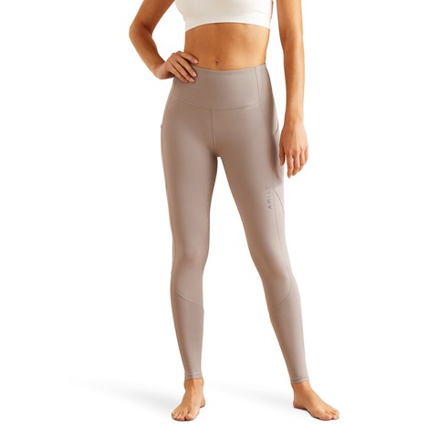 Ariat Womens Breathe EOS Half Grip Recycled Materials Tights (Zinc)