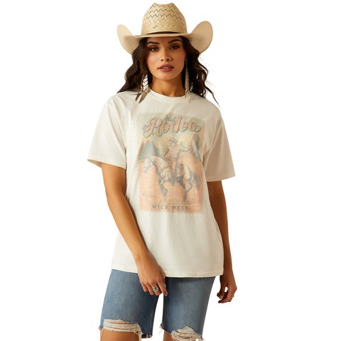 Ariat Womens Rodeo T-Shirt (Cloud Dancer)