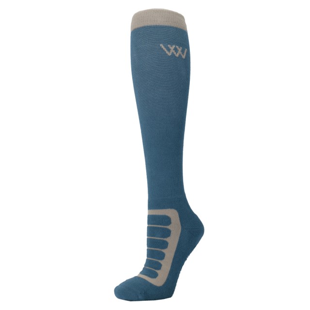 Woof Wear Long Bamboo Tech Riding Sock (Petrol/Sage)